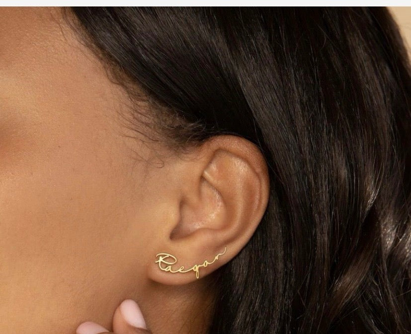 Boucles d'oreille personnalisées