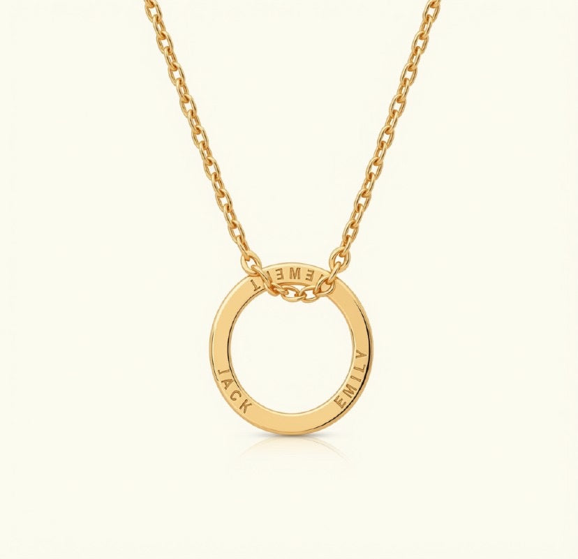 Collier cercle en Argent personnalisé