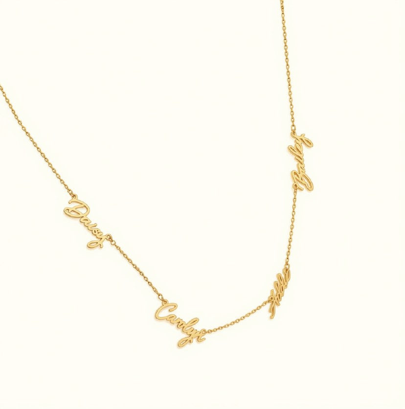 Collier 4 personnalisations en Argent